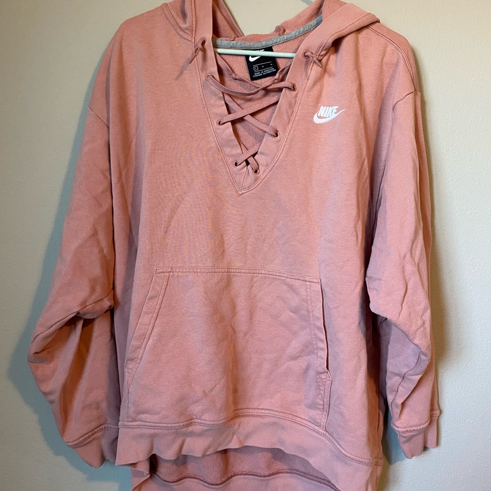 Nike Women's Blush Lace-Up Hoodie